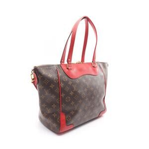 Louis Vuitton Estrella Tote Bag Canvas Leather Monogram Brown Red